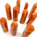 Sunstone Natural Golden Crystal Polished 6 Sides Obelisk Sunstone Tower for Healing