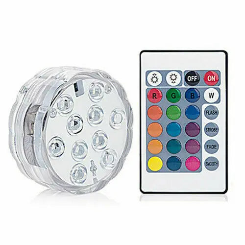 Fountain Underwater LED Lights  16 Colors RGB Submersible Swimming Pool Lights With Remote Controller