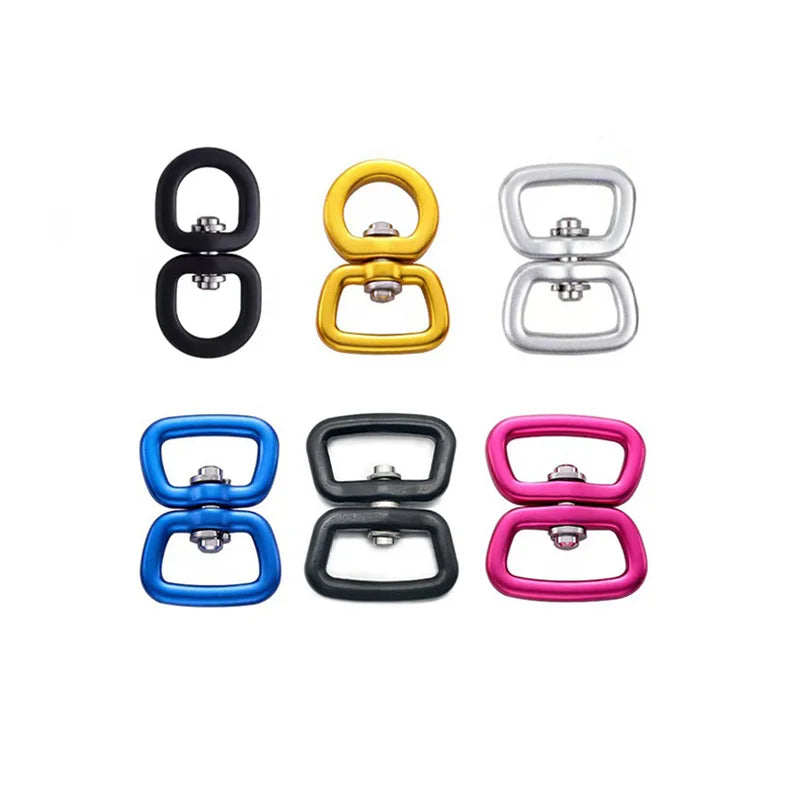 4KN 360 Degree Rotate Aviation Aluminum Alloy Yoga Hammock Swing Swivel Carabiner Hook