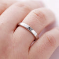 Stocked Wholesale Fashion Silver Gold I love You Silver Ring