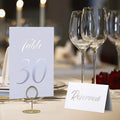 Luxury Conference Table Name Card 4*6inch Silver 1-20 Numbers Wedding Party Place Holder Wedding Table Number Cards