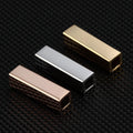 Stainless Steel Hollow Beads Perforated Rope Accessories for Jewelry Making Bracelet Spacer Beads Findings & Components