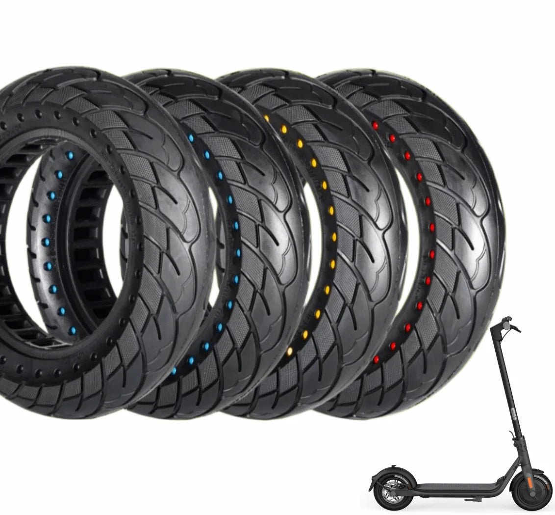 Nedong High Quality 10 Inch Black Solid Fold Electric Scooter Tire for Kick Scooters and Electric Scooters Lightweight