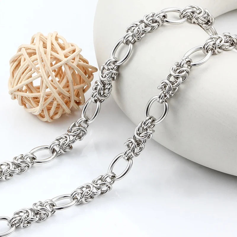 New Fashion DIY Jewelry Hip Hop Chain Stainless Steel Chain for Jewelry Findings & Components Making