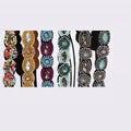 Fashion Handmade Glass Beaded Headband Headdress Luxury Bridal Jewelry Fashion Forehead Beaded Wedding Accessories for Ladies