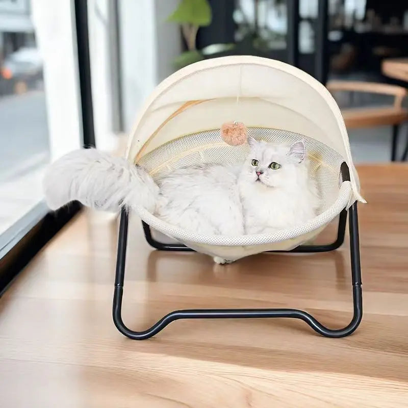 OEM Comfortable Elevated Breathable Moisture-Proof Removable Stable Structure Trampoline Wholesale Custom Cat Hammock Pet Bed
