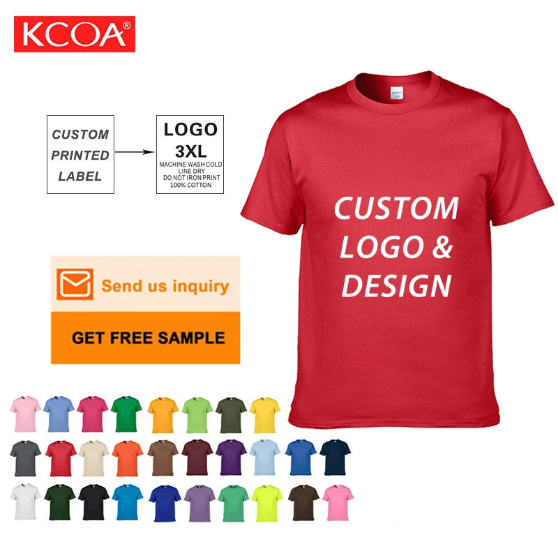 Top Quality 100% Cotton Sublimation T-Shirts Screen Print Custom T-Shirt Oversize T-Shirts
