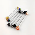 Beadable Accessories Fashion Diy Earring Jewelry Making Screw Threaded Blank Earring Beadable bar for Diy