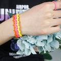 Mini Design Kids Charm Bracelets Bangle Custom Silicone Love-Shaped Bracelet