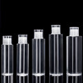 100ml for Flat Shoulder PET Cosmetic Lotion Plastic Bottle with Sprayer Pump Skin Care Serum Screen Printing Easy Open End