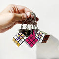 Custom 3cm 3.5cm UV 3x3 Speed Magic Cube 3x3x3 Quality Keychain Diy Educational 3d Advertising Photo Mini Puzzle Cube Toy