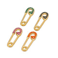 5Pcs Fashion Stainless Steel Paperclip Diamond Charms Pendants for DIY Earrings Necklace Making Materials Jewelry