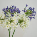 M322 Flower Bouquet Vintage Silk Lavender Purple Lily of the Nile Flower Artificial Silk Agapanthus Flower for Wedding Decor