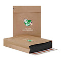 Eco-Friendly Kraft Paper Self-Seal Mailing Bag Custom Full Color Printed Logo with Foldable Flat Pack for Clothes Packaging