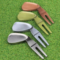 Creative Metal Club-Shaped Ball Fork & Divot Repair Tool Custom Color Options OEM Available Durable Golf Supplies