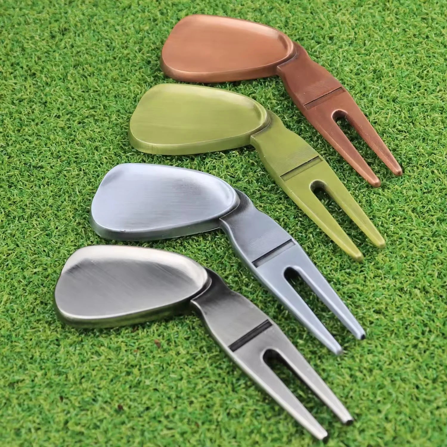 Creative Metal Club-Shaped Ball Fork & Divot Repair Tool Custom Color Options OEM Available Durable Golf Supplies