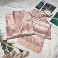 China Supplier Random Shipment High-quality Fashion Design Women's Clothing Summer Winter Leopard Stain Long Sleeve Satin Set