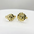 Duyizhao Latest Personality Design 14k Gold Plated Nugget Round Circle Ring for Men/Women Jewelry