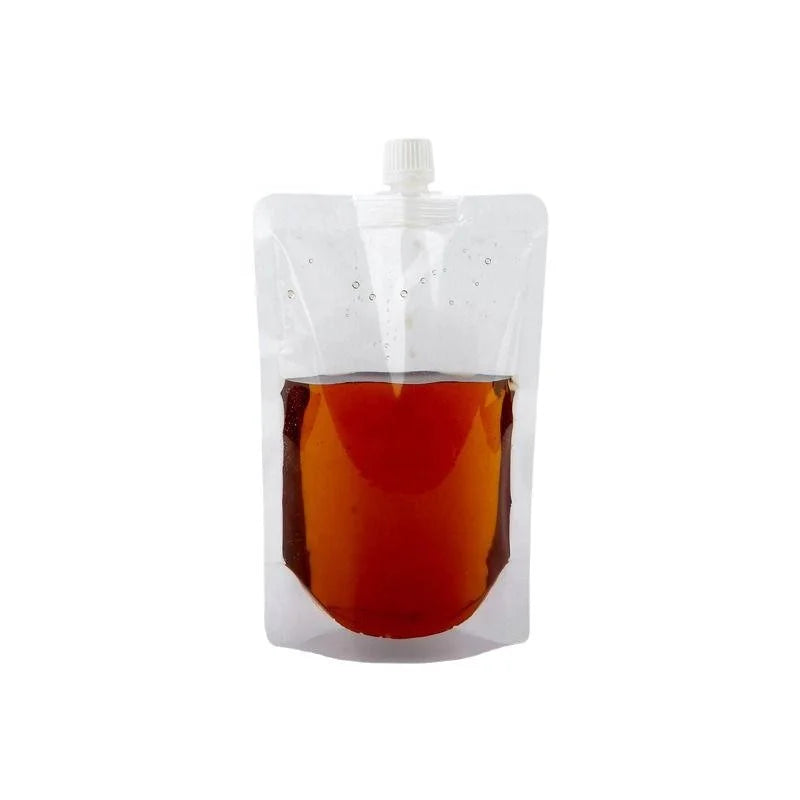 Custom Printed Reusable Squeeze Jelly Juice Doypack Liquid Pouches for Mineral Water Medicine Liquid Other Beverages