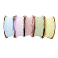 Wholesale Lotus Leaf Shape Pleated Ribbon Polyester Ribbon Spool for Wedding Gift Boxes Holiday Packaging Hair Decor