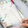 Creative Bronzing Soft Ruler Loose-leaf Notebook A5 A6 Divider Loose-leaf Ruler Six Hole Index Ruler