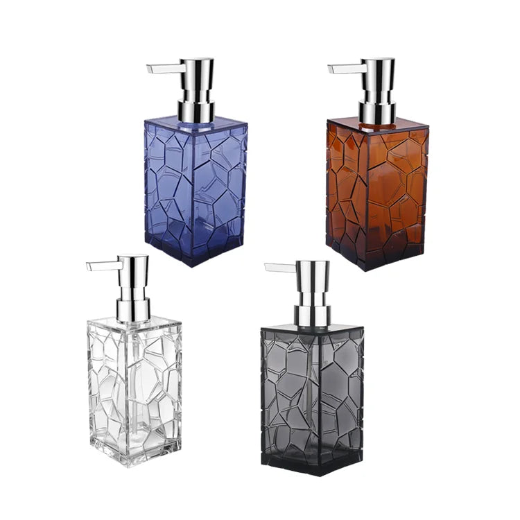 New Arrival Modern Double Foam & Hand Soap Dispenser Acrylic Bathroom Accessories Set Wholesale