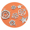 Alloy Necklace Pendant Star Pentacle Charms Connectors Handmade DIY Jewelry Crafts