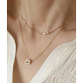 Joolim Jewelry 18K Gold Plated Fresh Water Pearl Dainty Chain Clavicle Necklace Stainless Steel Jewelry Wholesale