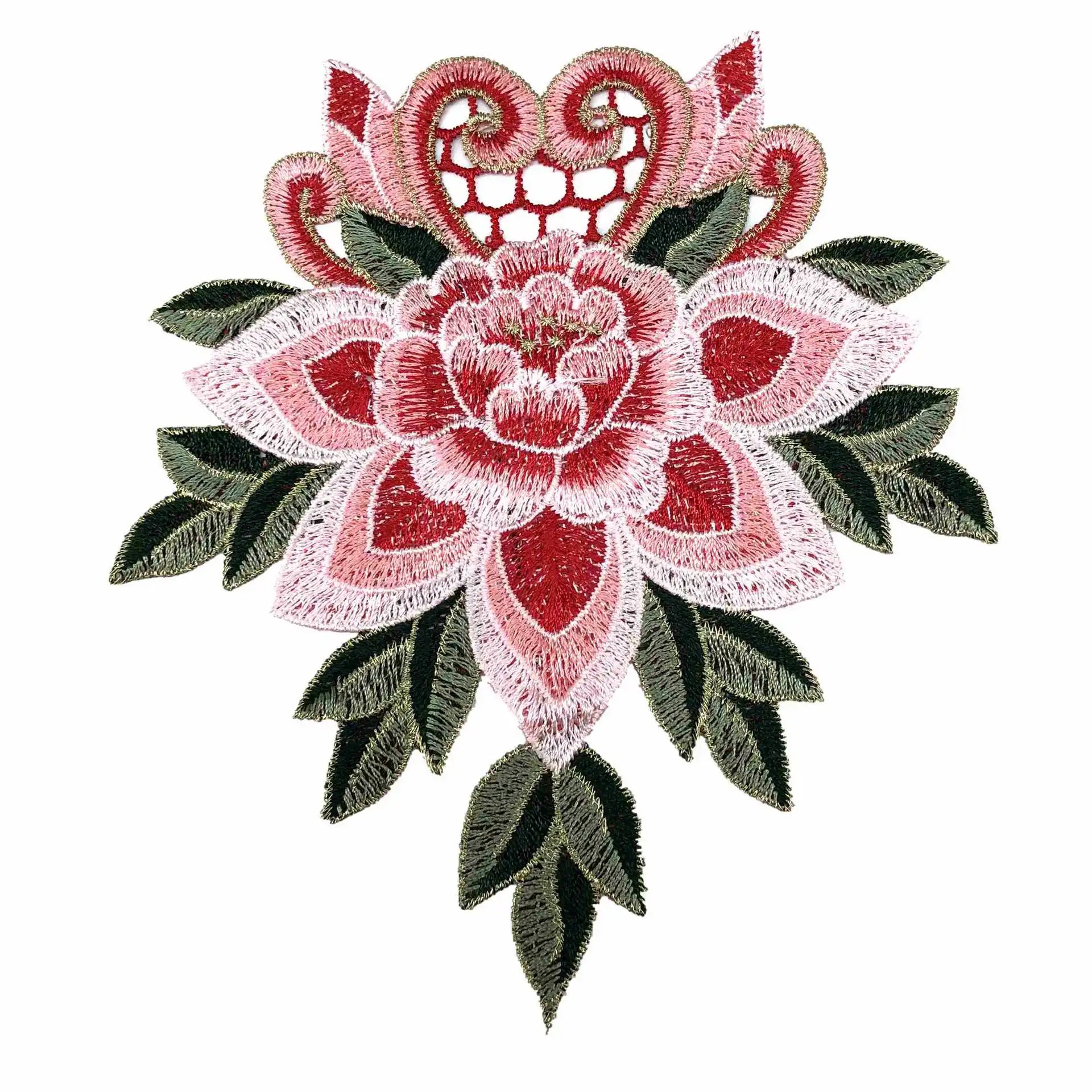 Flower Fatch Factory Garment Accessory Embroidery Patch Sew on Iron Patch New Design