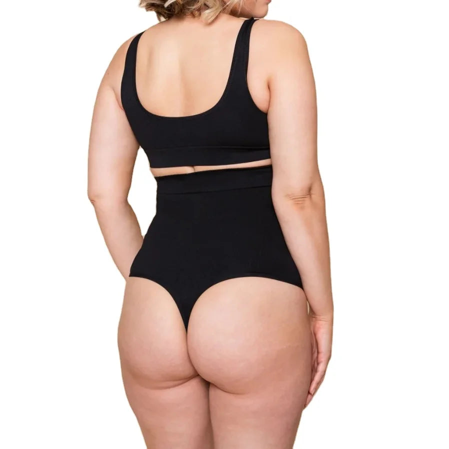 High Waist Shapewear Thong Shapewear for Women Tummy Control and Compression Thong Shaper Panties
