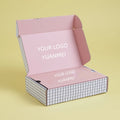 Custom Logo Branded Cosmetic Clothing Packaging Corrugated Mailer Shipping Paper Box