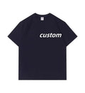 Custom Tee  230g 100% Cotton Knit Oversize Blank Fashion Men's Women T-shirt Printing Custom t Shirt  with logo