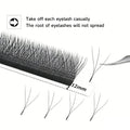 Custom Black Yy Lash W Eyelash Extensions 5d Volume 0.07d Curl 10mm Easy Fan W-shaped Lash Premades Clover Las