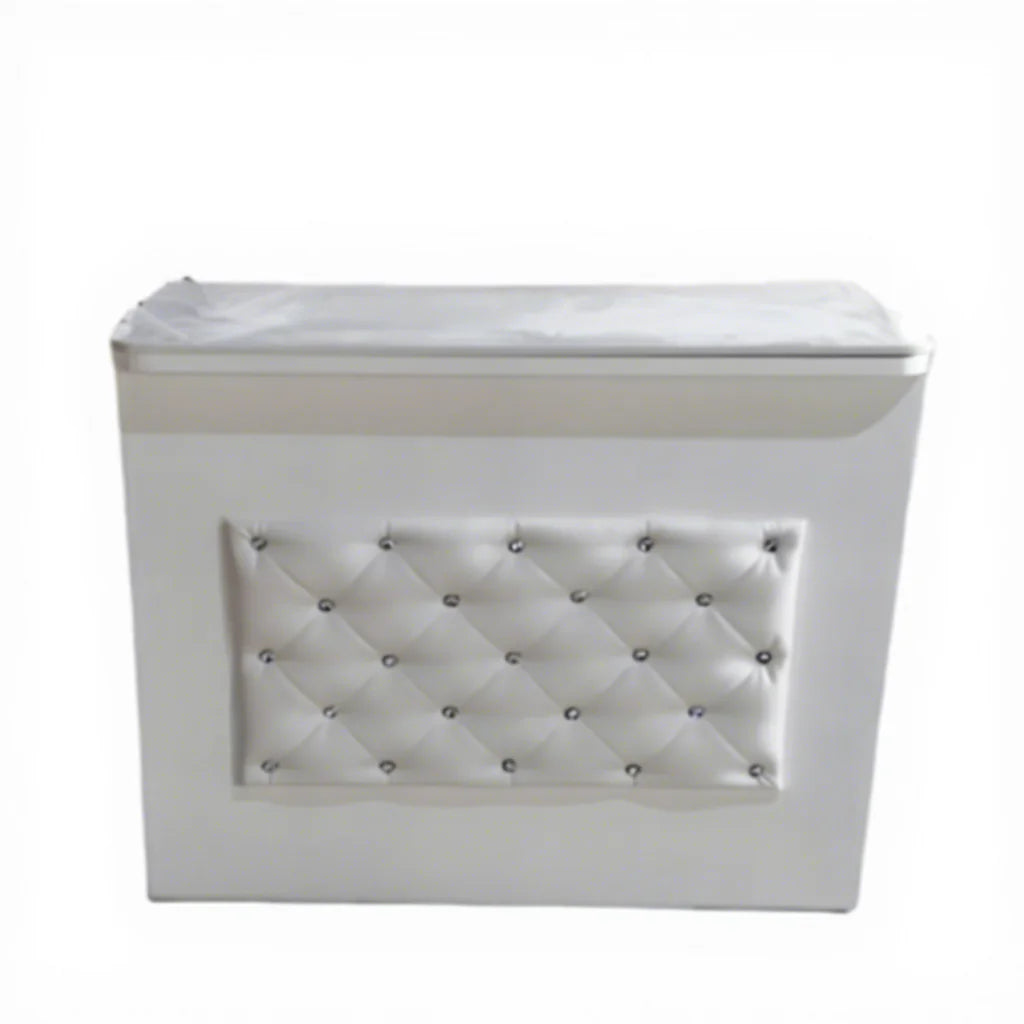 Modern Glass Salon Furniture Manicure Table with Dust Collector for Nail Salon