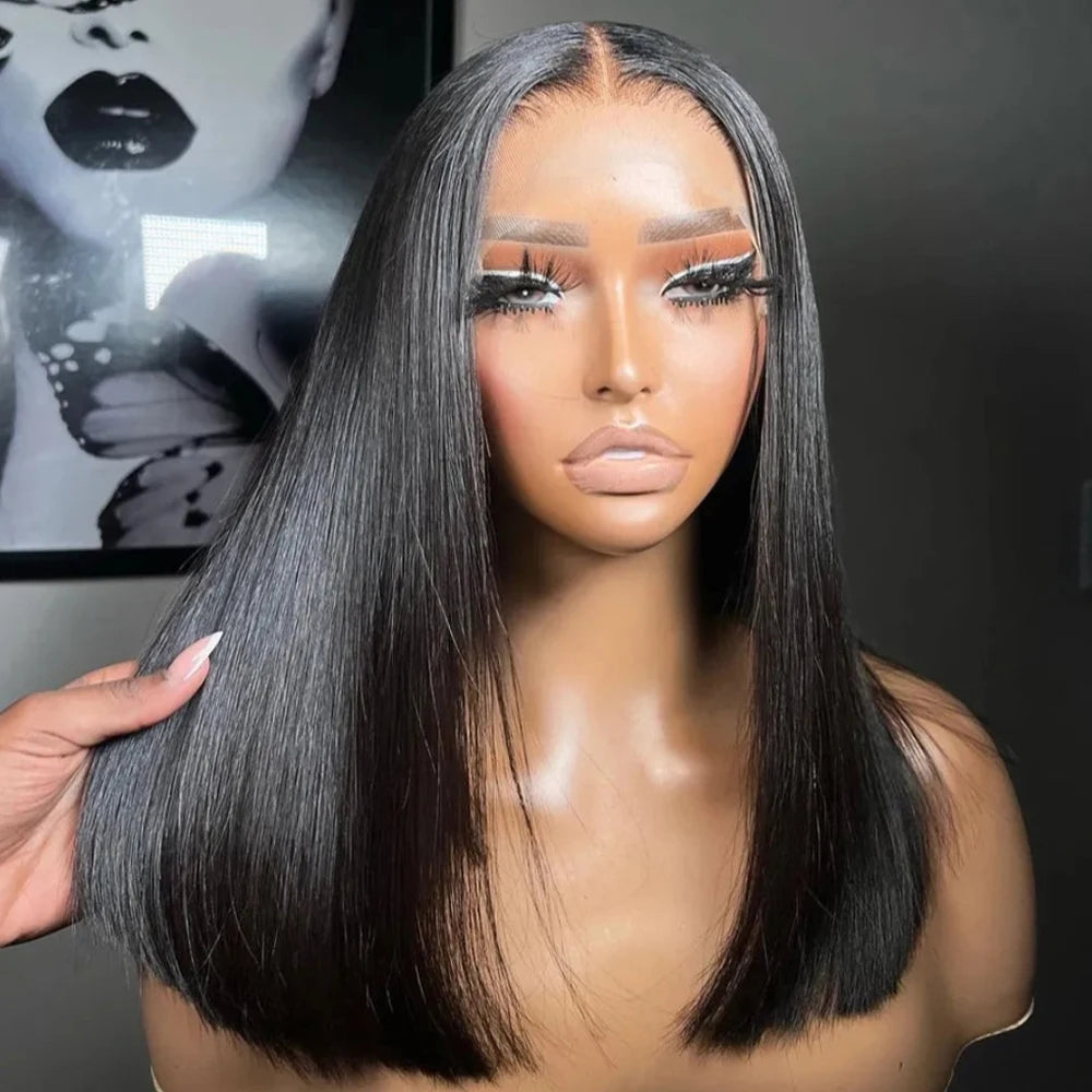 Wholesale Transparent 13x4 Lace Bob Wigs Human Hair Lace Frontal Wigs Brazilian Virgin Hair Lace Front Bob Wigs for Black Women