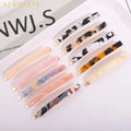 New Style Women Temperament 6cm Acetic Acid Hair Clip Claw Multicolour Simplicity Acetate Side Clip Hairpin