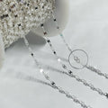Vintage S925 Sterling Silver Infinity 8 Chain Vintage Permanent Jewelry Chains