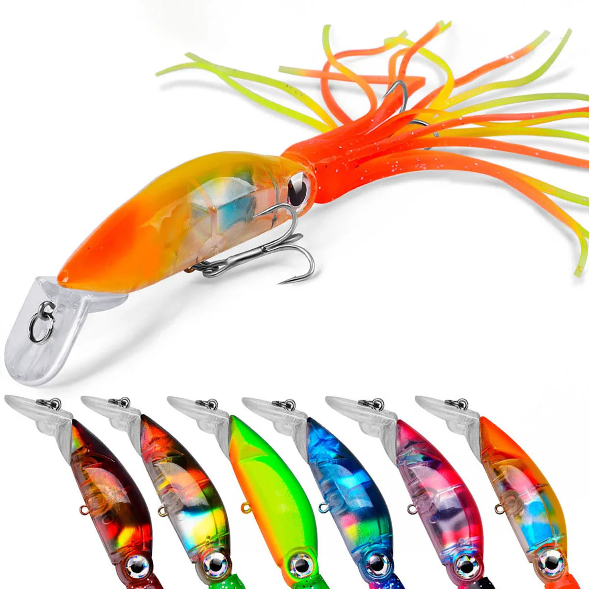 Squirt Lures 8CM 20G Saltwater Corrosion Resistance Fishing Lures with Sharp Treble Hooks