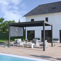 Modern 3x3M Rainproof Solar Pergola for Outdoor Patio Customizable Remote-controlled Pavilion From Guangzhou