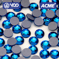 VDD 029 Capri Blue ACME Top Quality Hot-Fix Glass Rhinestones Crystal Flatback Strass Stones for Garment Wedding Dress