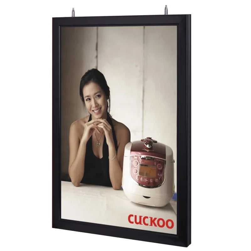 LITSIGN Custom A2 A3 Duratrans Black Ultra Slim Aluminum Cinema Movie Poster Snap Frame LED Light Box 10000 Lumens Indoor Use