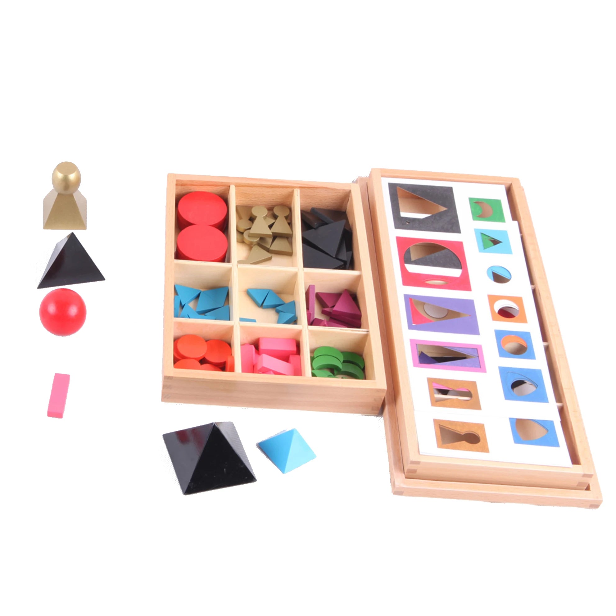 Wooden Montessori Tray Grammar Symbols with Box Montessori Material Wooden Learning Toys montessori toys