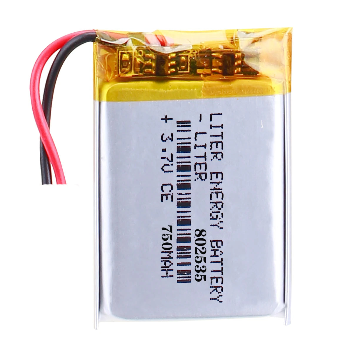 802535 3.7V 750mah Lithium Polymer Li Ion Rechargeable Battery Cells for Mp3 MP4 MP5 GPS PSP Mobile Liter Energy Battery 12g12g