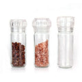 Wholesale Mini Manual Glass Salt Pepper Grinder Transparent Glass Seasoning Bottles for Kitchen
