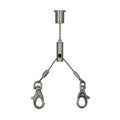 Steel Wire Rope Adjustable Plant Pot Hanging Kit with Hook
