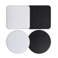 Topjlh Sublimation Coasters Blanks - 9cm Round/Square Custom Wooden Drink Coasters Non-Slip Heat Transfer Blank