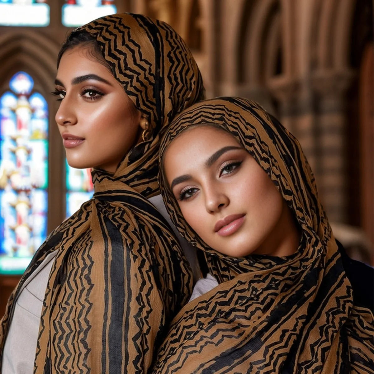 New Fashion Printed Chiffon Women's Hijab Middle East Scarf Arab Headscarf Wholesale