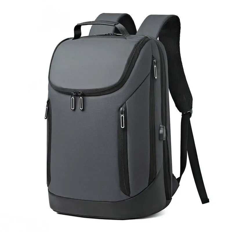 Large Capacity Multifunction Oxford Waterproof Anti-Theft Laptop Backpack with USB Charging Port and Zipper Closure