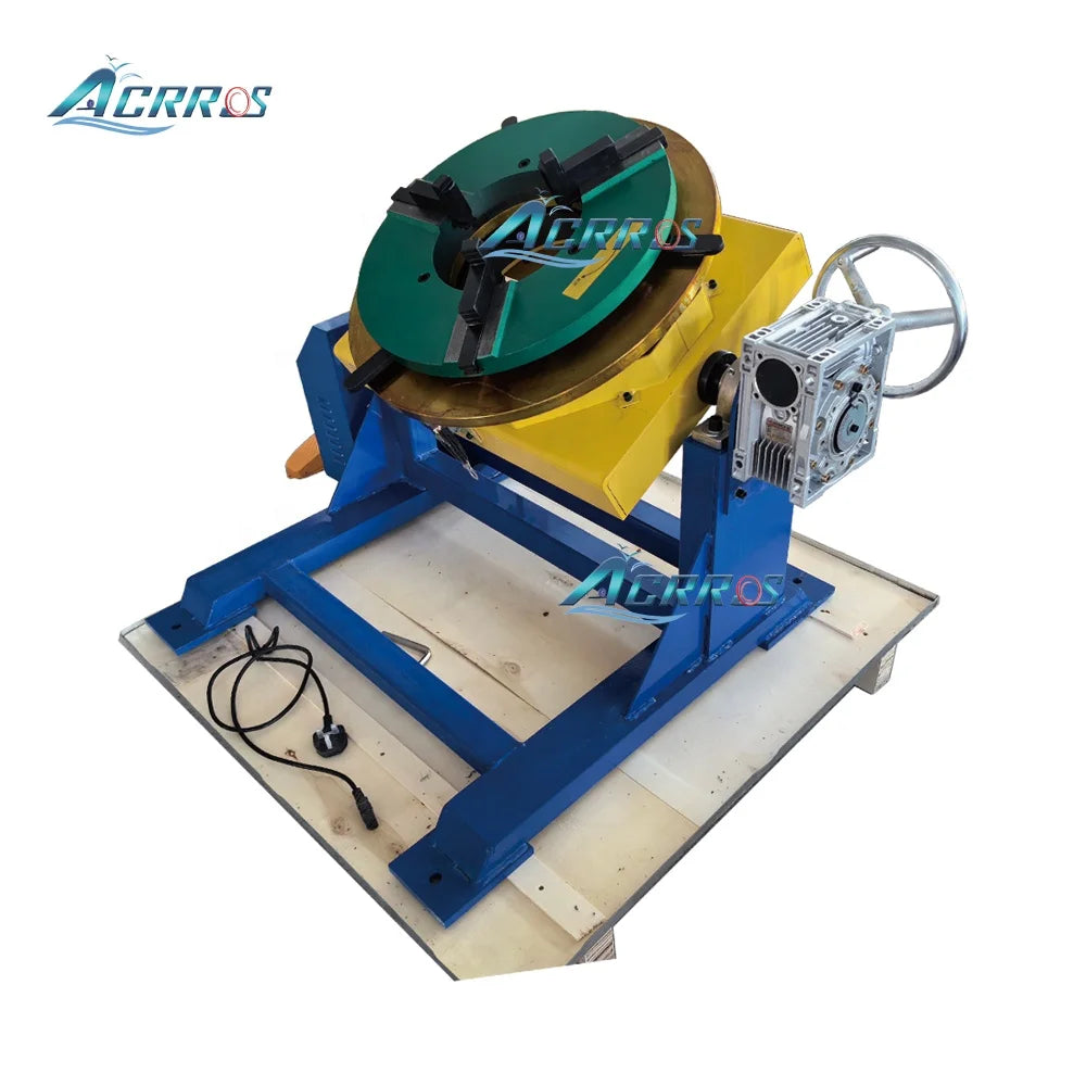 600KG Pipe Welding Turntable Through Hole 365mm Welding Positioner with Chuck 600mm