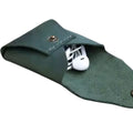 New Design Vintage Crazy Horse Leather Earphone Clip Holder Cable Organizer Small Size Genuine Leather Earphone Case